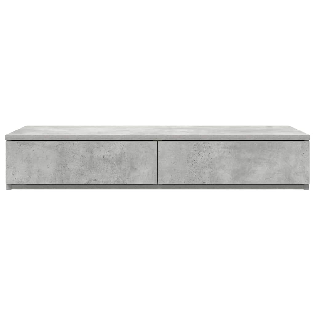 Bed Drawers Concrete grey 75 x 36.5 x 16.5 cm Engineered wood